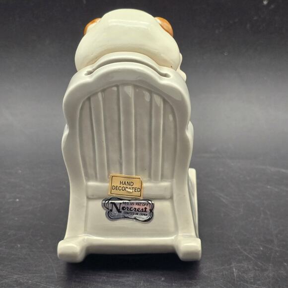 Norcrest Retirement Fund Bear Piggy Bank Vintage Ceramic Female Grandmother - Picture 8 of 8